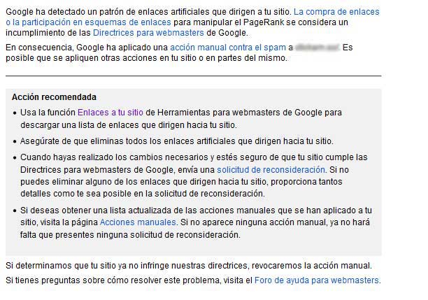 penalizacion manual google emlaces