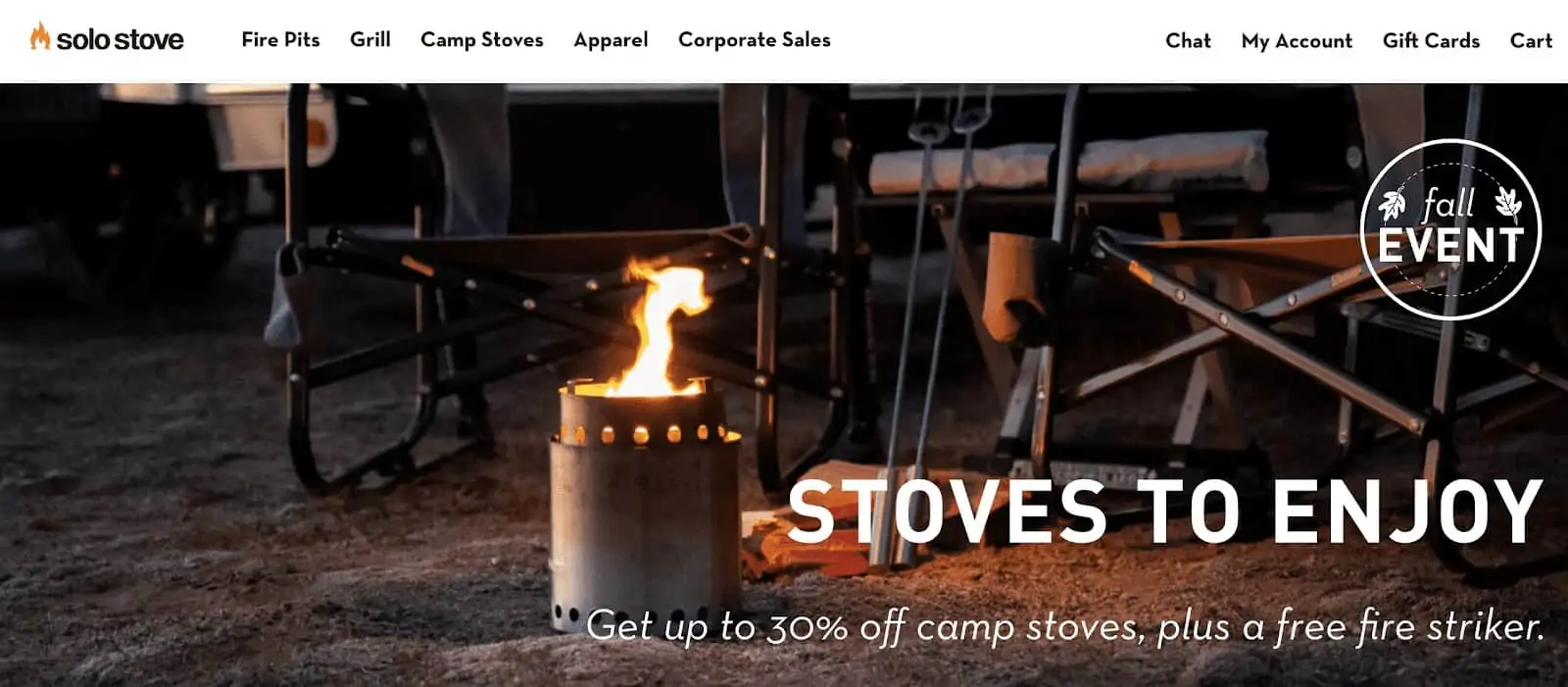 solo stove website design
